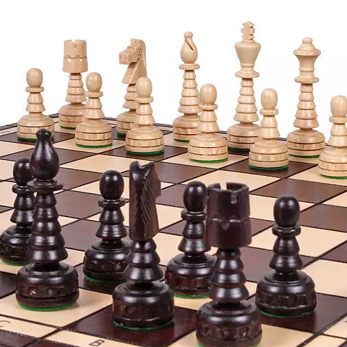 Christmas Chess Set - Hand-Carved Hornbeam