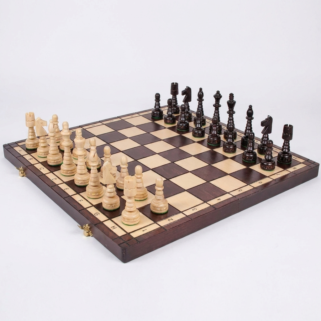 Christmas Chess Set - Hand-Carved Hornbeam