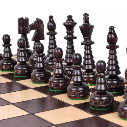 Christmas Chess Set - Hand-Carved Hornbeam