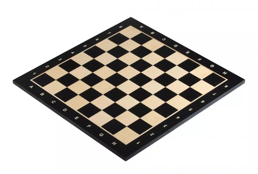 Black & Maple Chessboard - 48x48 cm,Maple Mahogany Inlay