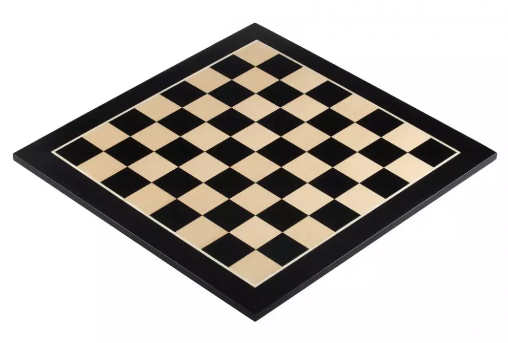Black & Maple Chessboard - 48x48 cm,Maple Mahogany Inlay