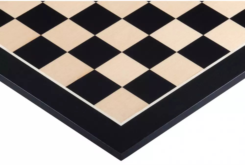 Black & Maple Chessboard - 48x48 cm,Maple Mahogany Inlay