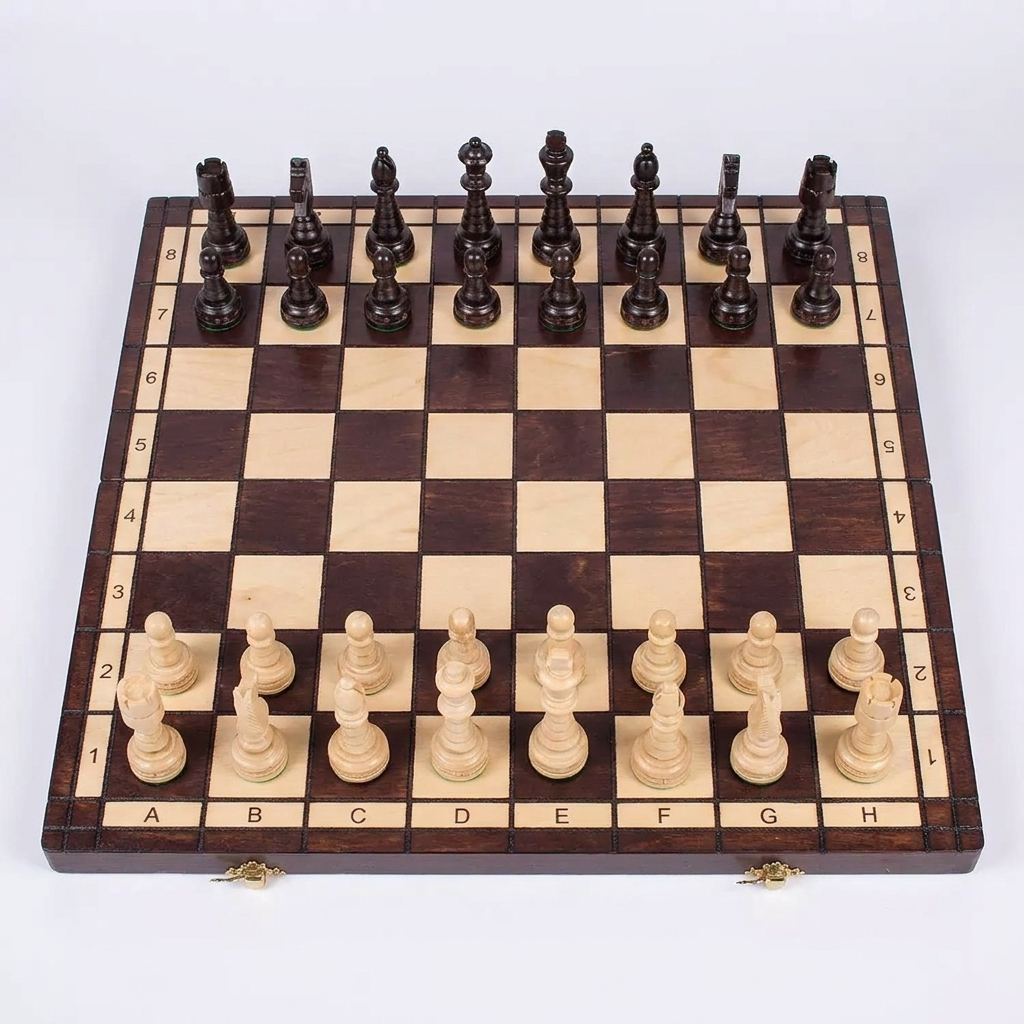 Christmas Chess Set - Hand-Carved Hornbeam